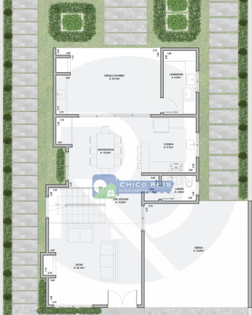 Casa Alto Padrão – 206m²/3 dorm/piscina