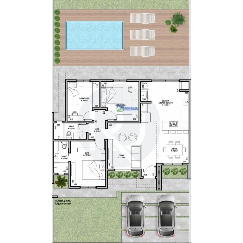 Casa Alto Padrão – Sapiranga/95,66m²/3 dorm/suíte/R$750.000,00