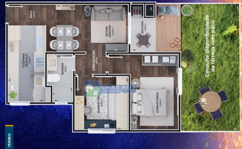 Apartamento/Campo Bom/57m2/2 Quartos