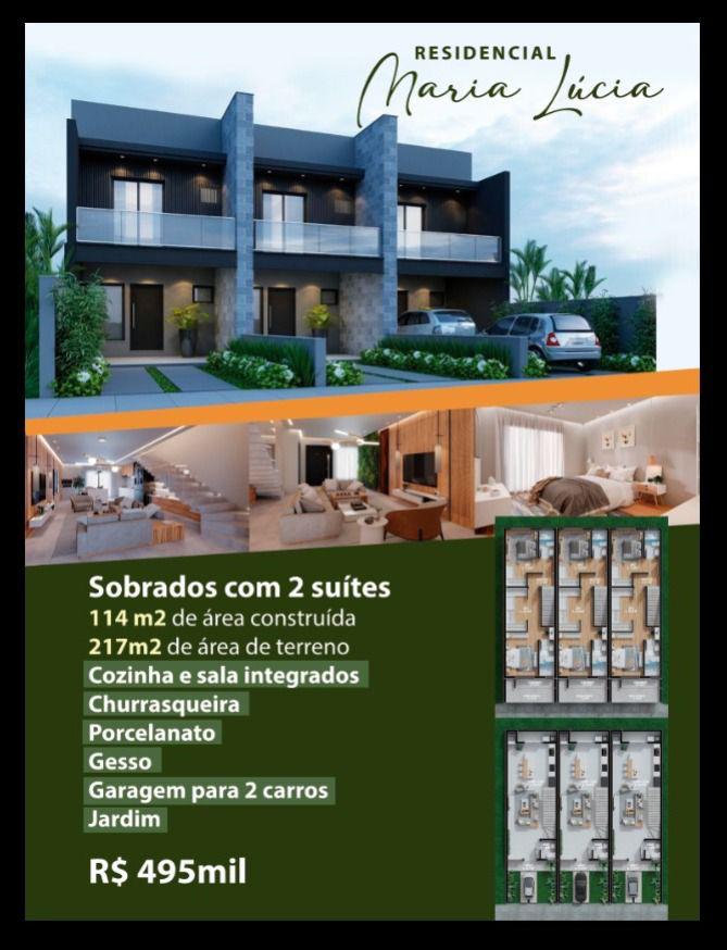 Sobrados/495.000/C. Bom/2 Suítes/2 Vagas/Churrasqueira