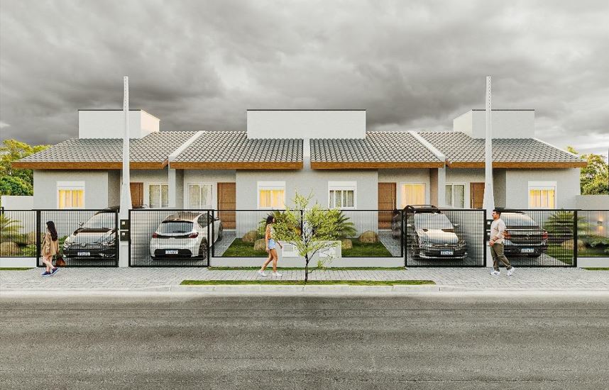 Sapiranga/Geminadas/2 dorm/51m2/1 banh/lavanderia