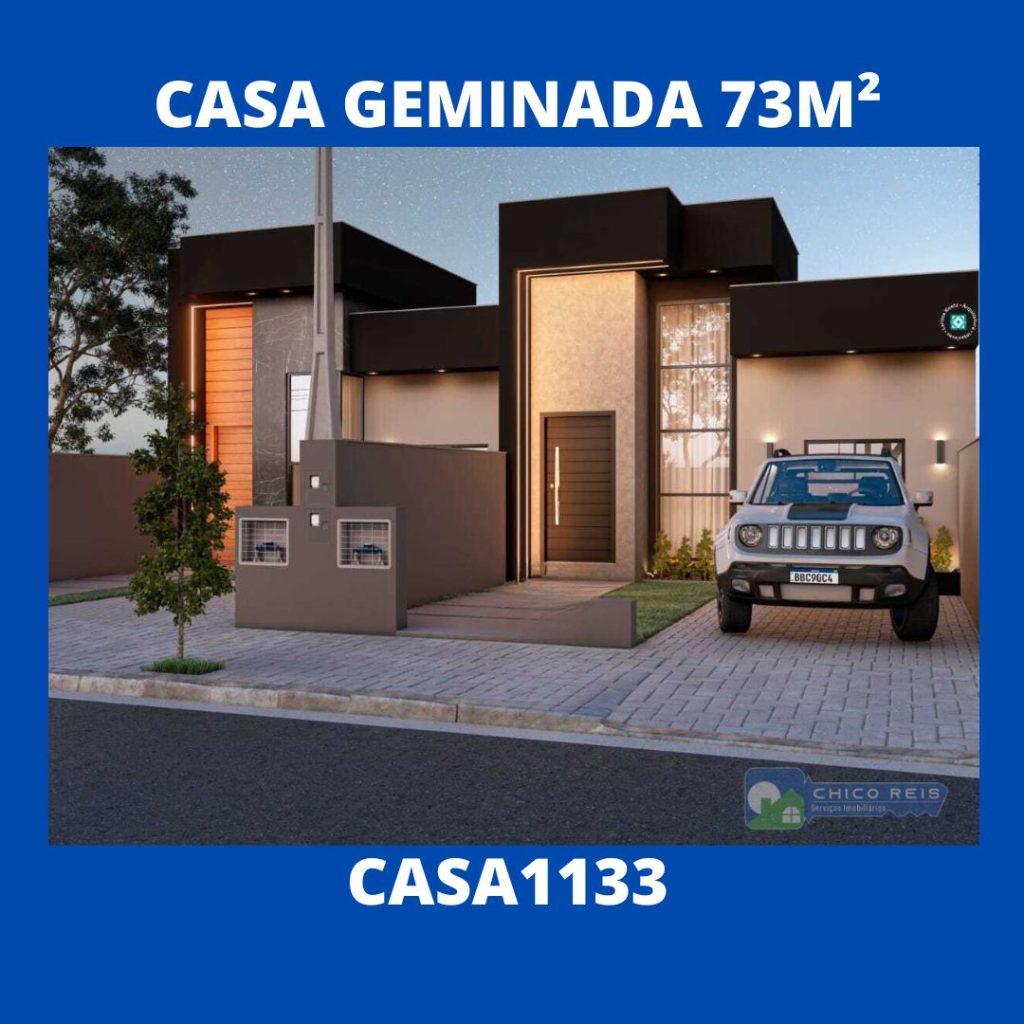 Sapiranga/Geminada/73m2/2-dorm/2 WC/1-suite/1-vagas–CASA1133