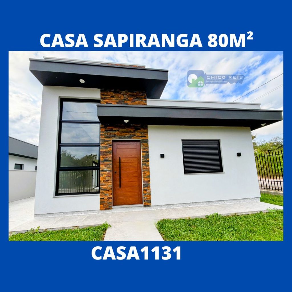 Sapiranga/Geminada/80m2/3-dorm/2 WC/1-suite/2-vagas–CASA1131