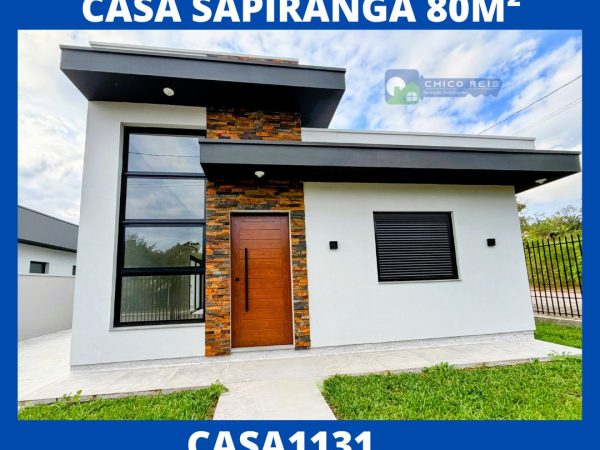 Sapiranga/Geminada/80m2/3-dorm/2 WC/1-suite/2-vagas–CASA1131
