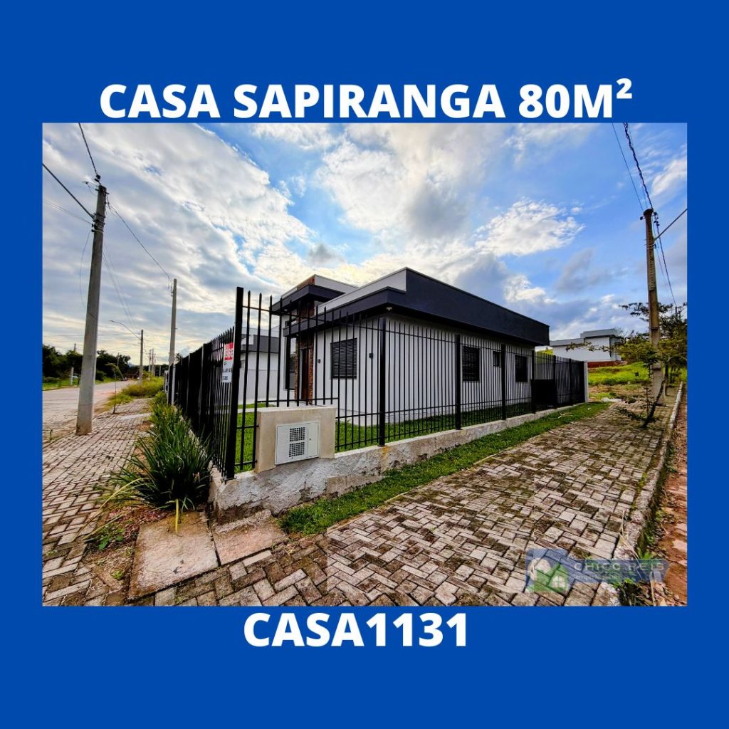 Sapiranga/Geminada/80m2/3-dorm/2 WC/1-suite/2-vagas–CASA1131